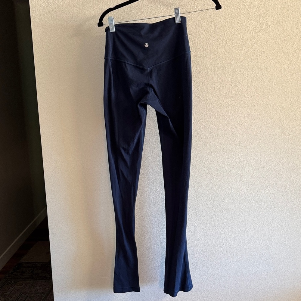 lululemon athletica Navy Aligin Flare size 4